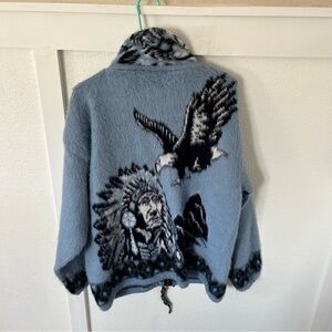 Vintage Genesis Men’s XL Native American Art Fleece Coat